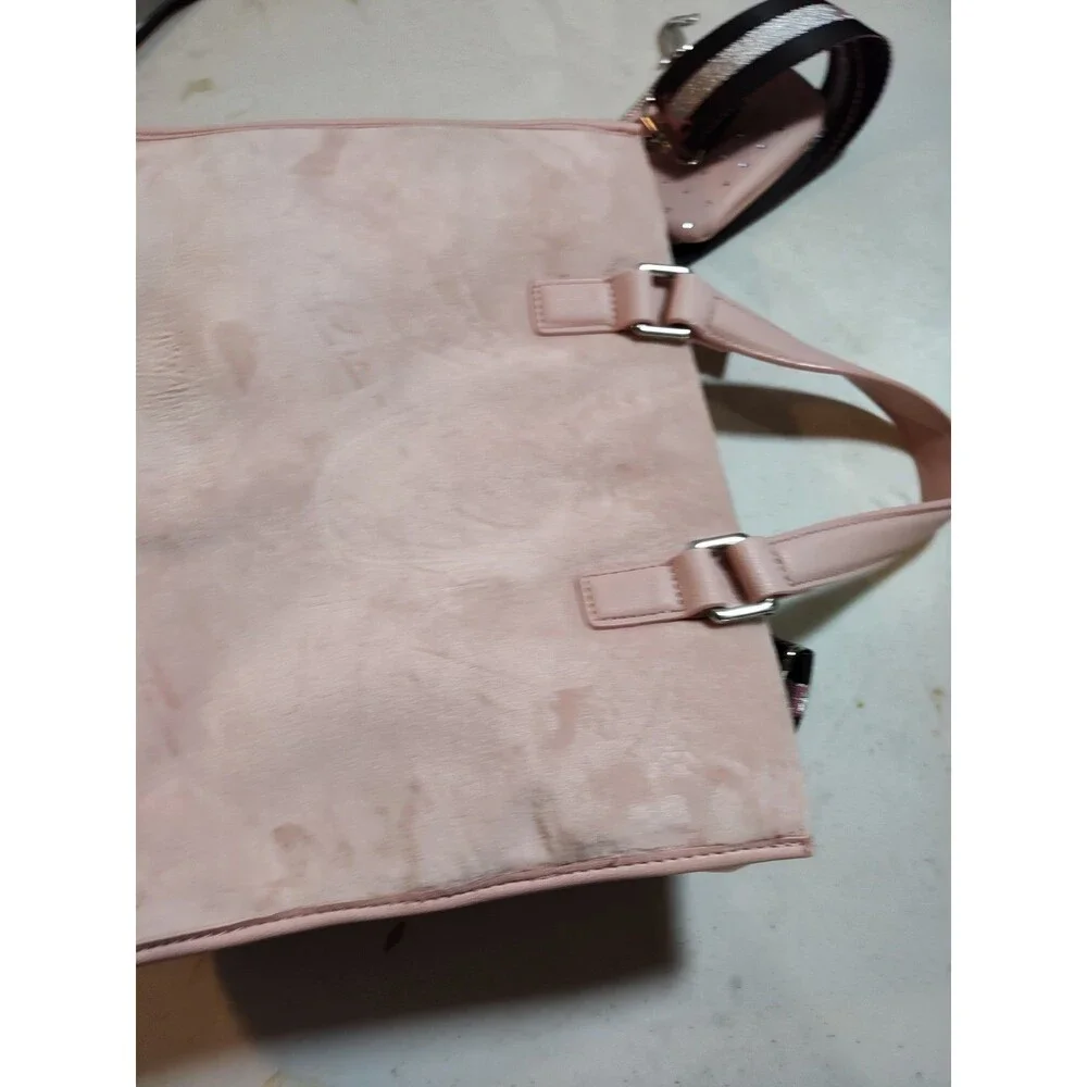 Juicy Couture Extra Spender Tote In Soft Pink Velvet Studded Logo (875)
